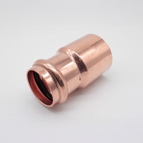 Streamline® PRS™ PF 01358 Small Fitting Reducer, 2 x 1-1/2 in Nominal, Fitting x Press End Style, Wrought Copper