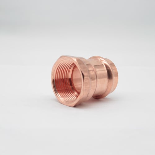 Streamline® PRS™ PF 01271 Small Adapter, 1-1/4 in Nominal, Press x FNPT End Style, Wrought Copper