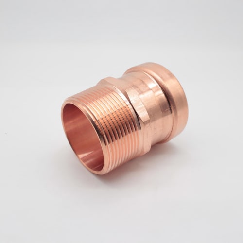 Streamline® PRS™ PF 01196 Large Adapter, 2-1/2 in Nominal, Press x MNPT End Style, Wrought Copper