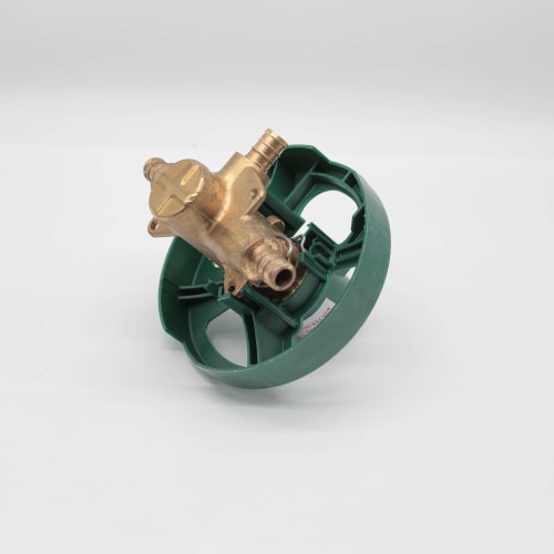 MOEN 2326PF M-PACT 3-PORT POSI-TEMP 1/2" CRIMP RING PEX CONN W/PRESSURE BALANCING VALVE WITH 1/4 TURN STOPS