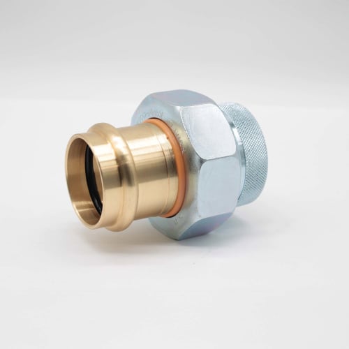 LEGEND LEGENDPress™ 301-107PNL P-571NL Dielectric Union, 1-1/2 in Nominal, FNPT x Press End Style, Steel, Import