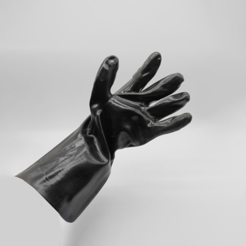 14" GAUNTLET BLACK PVC GLOVES D8630-14 2134 510227