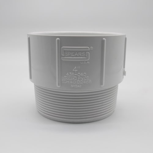4" S40 PVC SXM ADAPTER 436-040