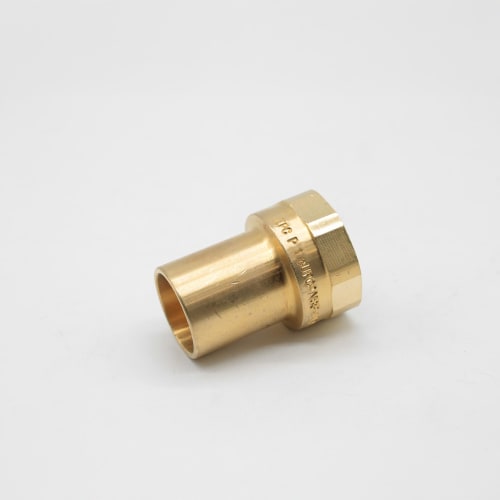 EPC ApolloPRESS® 10075772 803-2 Female Press Street Adapter, 1 in Nominal, Fitting x FNPT End Style, Brass, Domestic