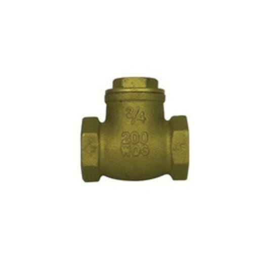 McDonald® 5420-199 72050T Directional Swing Check Valve, 3/4 in, FNPT, Brass Body, Low Lead Compliance: Yes