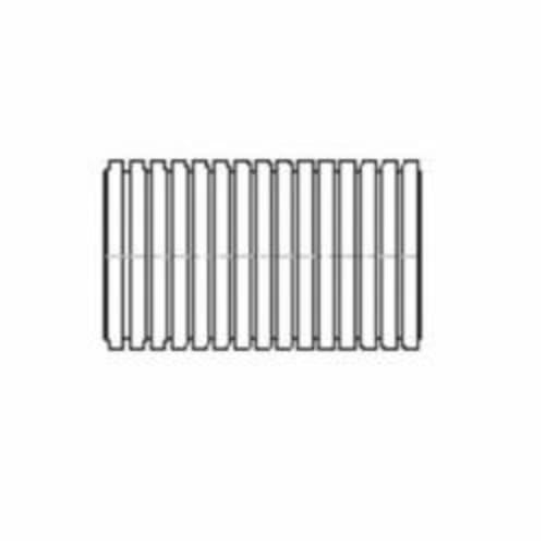 ADS® 04540010 Solid Regular Annular Corrugated Stamp On Pipe, 4 in I.D Dia x 10 ft L, Single Wall, Polyethylene