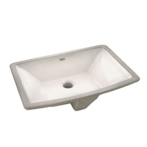 American Standard 0330.000.222 Townsend® Bathroom Sink With Front Overflow, Rectangle Shape, 19-1/2 in W x 13-5/8 in D x 6-1/2 in H, Undercounter/Wall Mount, Vitreous China, Linen, Import