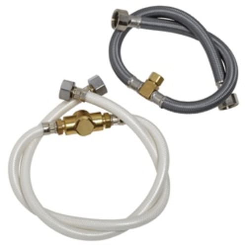 American Standard 033758-0050A Tee and Hose Kit, For Use With Heritage® Model 4800.372H, 7830.372H, 7890.372H Series Spread Lavatory Faucet, Nickel, Import