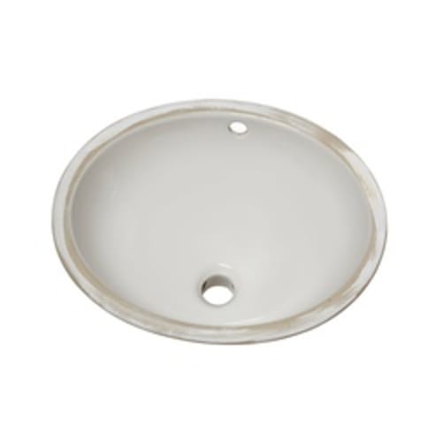 American Standard 0495.221.020 Ovalyn™ Bathroom Sink With Front Overflow, Classic Oval, 17-1/8 in W x 14-1/8 in D x 7-1/2 in H, Undercounter Mount, Vitreous China, White, Import