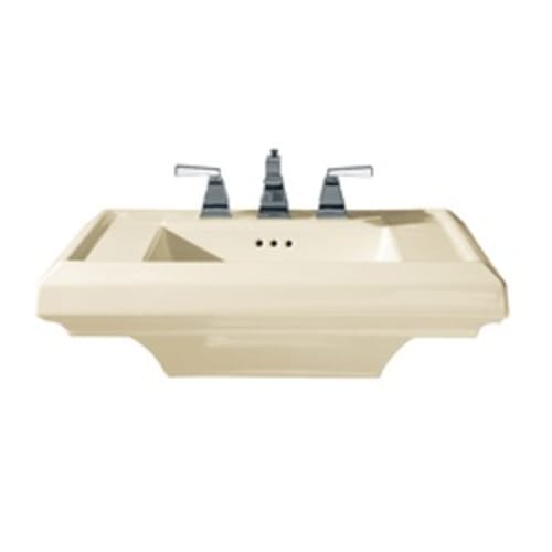 American Standard 0780.008.222 Town Square® Pedestal Sink Top, 27 in L x 21-1/4 in W x 8 in H, Square Sink, 8 in Faucet Hole Spacing, Import