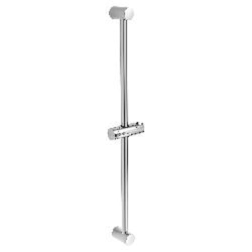 American Standard 1660730.002 Round Shower Slide Bar With Shower Bracket, 30 in L Bar, 4-7/8 in OAL, Polished Chrome, Import