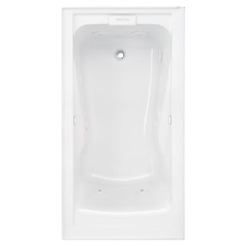 American Standard 2425V-LHO002.020 Evolution™ High Gross Bathtub, Soaking, Rectangular, 60 in L x 32 in W, Left Hand Drain, White, Domestic