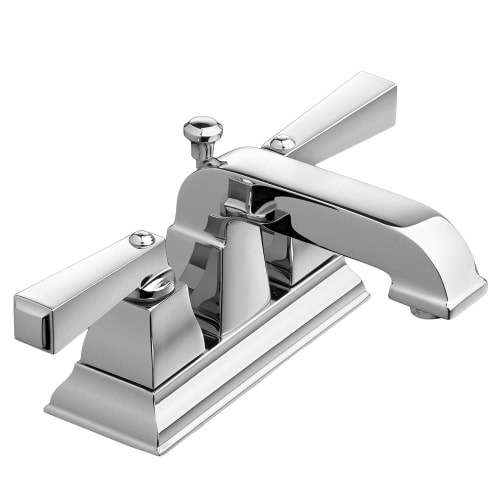 American Standard 2555.201.002 Town Square® Centerset Lavatory Faucet, Polished Chrome, 2 Handles, Pop-Up Drain, 1.2 gpm Flow Rate