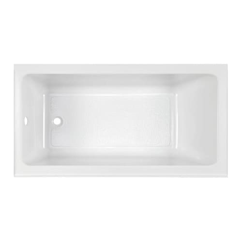 American Standard 2574202.020 Studio® Bathtub With Built-In Apron, Rectangular Shape, 60 in L x 32 in W, Left Drain, High Gloss White, Domestic