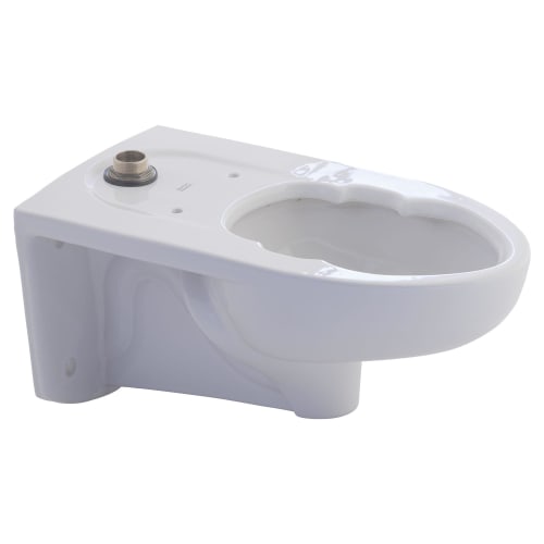 American Standard 2633101.020 Top Spud Toilet Bowl Only, Afwall, White, Elongated Shape, 13-1/8 in H Rim, 2-1/8 in Trapway