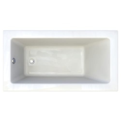 American Standard 2932002-D0.020 Studio® Bathtub With Zero Edge Profile, Rectangular, 59-1/2 in L x 31-1/2 in W, White, Domestic