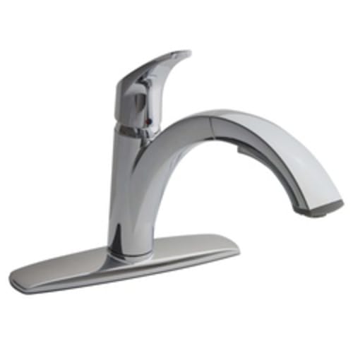 American Standard 4101.100.075 Arch™ Kitchen Faucet With Pull-Out Spray, 2.2 gpm, 1 Faucet Hole, Stainless Steel, 1 Handle, Import