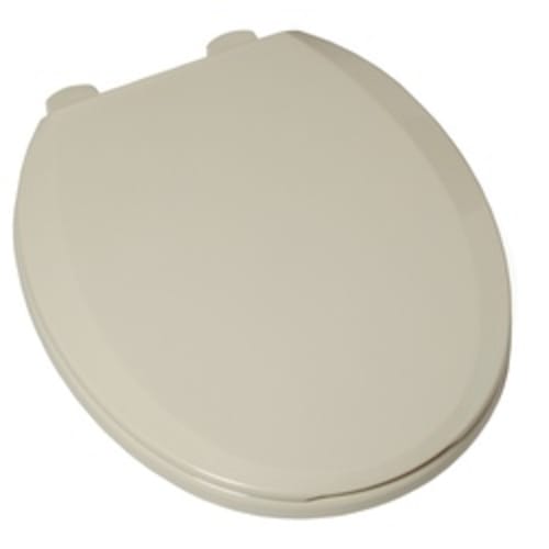 American Standard 5259B65D.222 Easy Lift and Clean Toilet Seat With Cover Quick Connect Nut, Round Bowl, Closed Front, Plastic, Slow Close Hinge, Linen, Import
