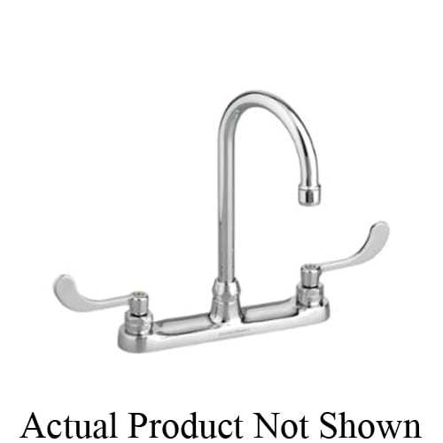 American Standard 6405141.002 Monterrey® Kitchen Faucet, 1.5 gpm, 8 in Center, Polished Chrome, 2 Handles, Import