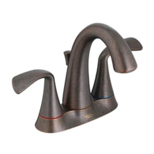 American Standard 7186.211.224 Centerset Lavatory Faucet, Fluent®, Oil Rubbed Bronze, 2 Handles, Metal Pop-Up Drain, 1.2 gpm Flow Rate
