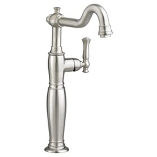 American Standard 7440.151.295 Quentin™ Monoblock Single Control Vessel Bathroom Faucet Without Drain, 1.2 gpm, 11-9/16 in H Spout, 1 Handle, PVD Satin Nickel, Import