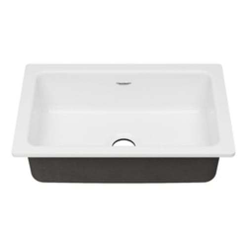 American Standard 77SB30190.308 Delancey® Kitchen Sink, Brilliant White, Rectangular Shape, 15-3/8 in L x 26-1/16 in W x 8-11/16 in D Bowl, 19 in L x 30 in W x 8-3/4 in H, Under Mount, Cast Iron