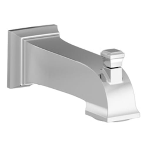 American Standard 8888109.002 Town Square® S Slip-Fit Diverter Tub Spout, For Use With 1/2 in C Pipe, 6-11/16 in L to Center of Outlet, IPS Connection, Metal, Polished Chrome, Residential
