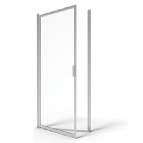 American Standard AM00801400.213 Prestige® Swing Pivot Shower Door, 24-1/4 to 26 in W Opening, Framed, Silver, Domestic