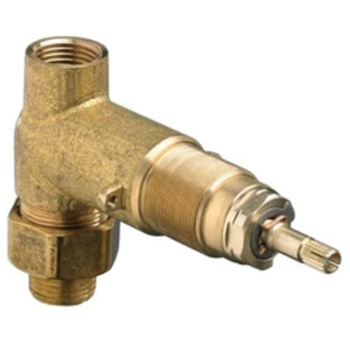 American Standard R701 Green Tea® On/Off Volume Control Valve, 1/2 in NPT Inlet x 1/2 in NPT Outlet, 3 Ways, Cast Brass Body, Import