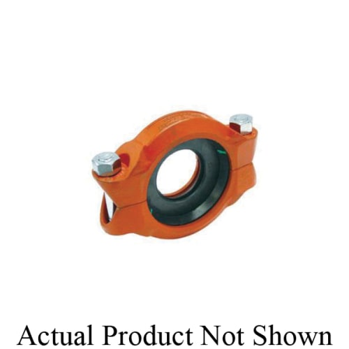 Gruvlok® 0390111649 FIG 7010 Pipe Reducing Coupling With EPDM Gasket, 3 x 2 in Nominal, Grooved End Style, Ductile Iron, Galvanized, Domestic