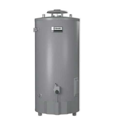 AO SMITH BT-80 CONSERVATIONIST NG 74 GAL, 75,100 BTU ATMOSPHERIC VENT COMMERCIAL WATER HEATER, 3-YR WARRANTY, 58-1/2"X26-1/2"