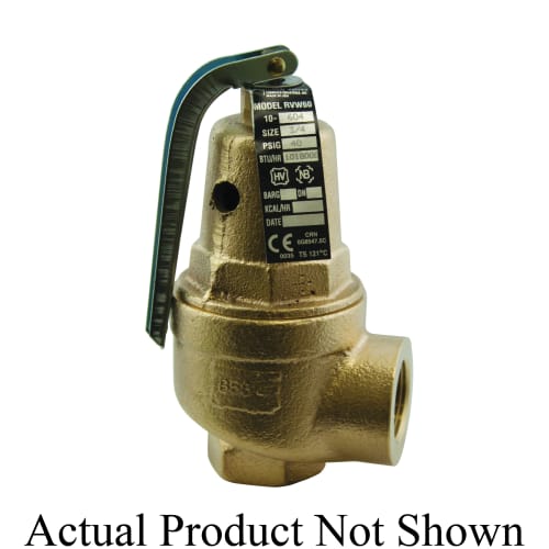 Apollo™ 1061405 10-600 Safety Relief Valve, 3/4 x 1 in, FNPT, 30 psig Set, Bronze Body, Domestic