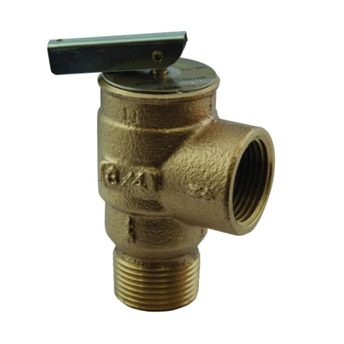 Apollo™ 13511B15 13 Series Low Pressure Safety Relief Valve, 3/4 in, MNPT x FNPT, 15 psig, 407 lb/hr, Bronze Body, Domestic