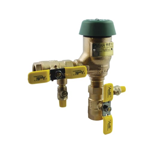 Apollo™ 4A-505-02F PBV4A Pressure Vacuum Breaker With Ball Valve, 1 in, Bronze Body, Domestic