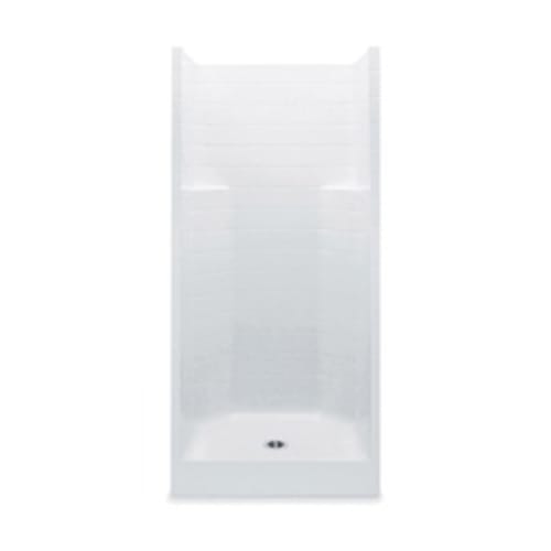 Aquatic 1423CTC-WH Everyday 1-Piece Shower Stall, 42 in W x 76 in H, Gel-Coated/White, Domestic