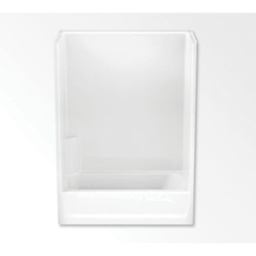Aquatic 6032CTTR-WH Everyday Tub Shower, 60 in W x 82 in H, Gel-Coated/White, Domestic