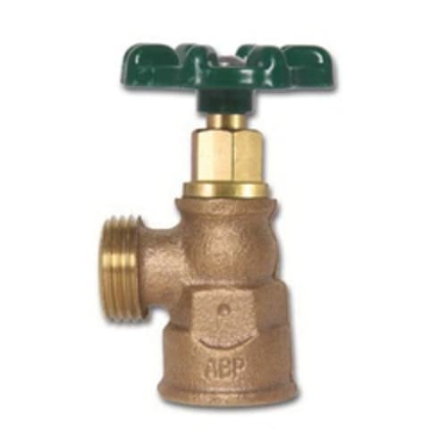 Arrowhead Brass 222LF Heavy-Duty Boiler Drain, 1/2 x 3/4 in, FNPT x Hose, 125 psi, 8 to 9 gpm