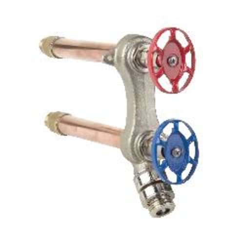 Arrowhead Brass 496-10VLF 490V Hot and Cold Frost-Free Vertical Anti-Siphon Wall Hydrant With Self-Draining Vacuum Breaker, 1/2 x 1/2 x 3/4 in, MNPT x Copper C x Male Hose Thread, 125 psi, Domestic