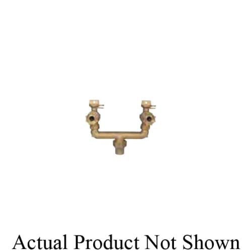 A.Y. McDonald 5127-382, 709UBAW Standard U-Branch Assembly, 1 x 2 in Nominal, -33 PEP-7 Compression End Style, Brass, Domestic