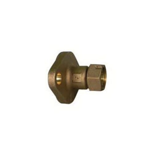 A.Y. McDonald 5137-245, 710J47 Meter Adapter, 1 to 2 in Nominal, FNPT Meter x Oval Flanged End Style, Brass, Domestic