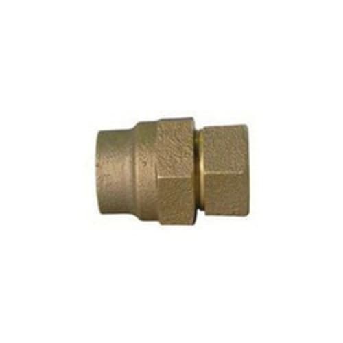 A.Y. McDonald 5192-186, 74754-3G Hex Straight Adapter, 1 in Nominal, -3G McGrip CTS Compression x FNPT End Style, Brass, Domestic