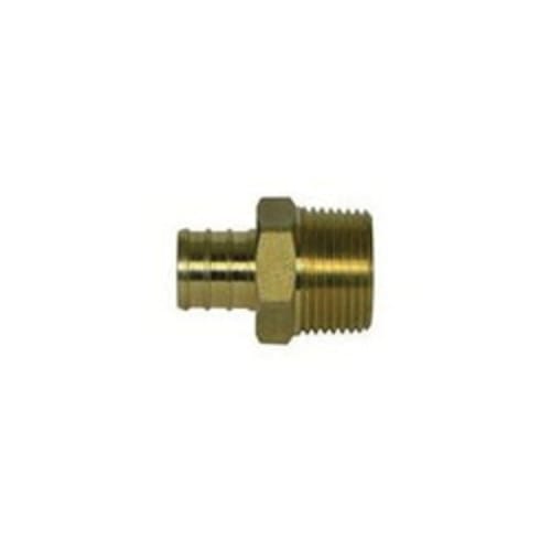 McDonald® 5423-081 72300M Male Adapter, 1 x 3/4 in, PEX x MNPT, Brass