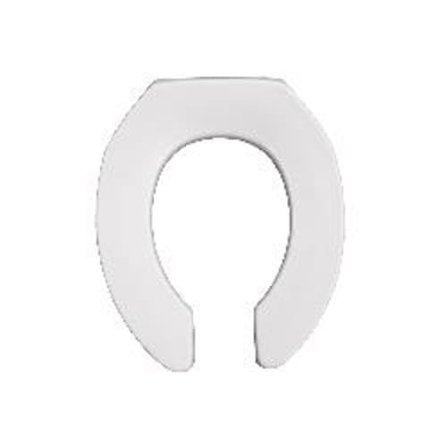 Bemis® 2055SSCT 000 Heavy Duty Toilet Seat, Round Bowl, Open Front, Plastic, White, Non Self-Sustaining Hinge, Domestic