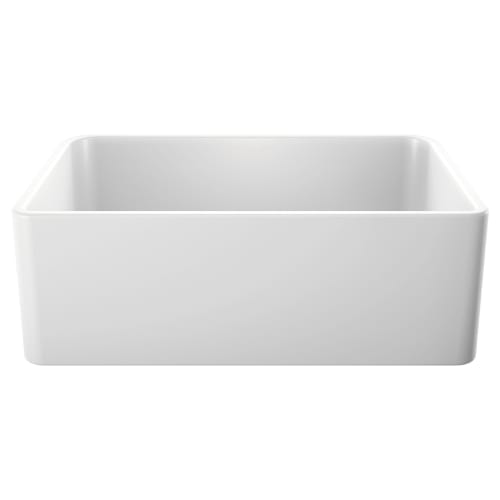 Blanco 525010 CERANA® Apron Front Kitchen Sink, Rectangular Shape, 30 in L x 19.18 in W x 10 in H, Farmhouse Mount, Fireclay, White, Import