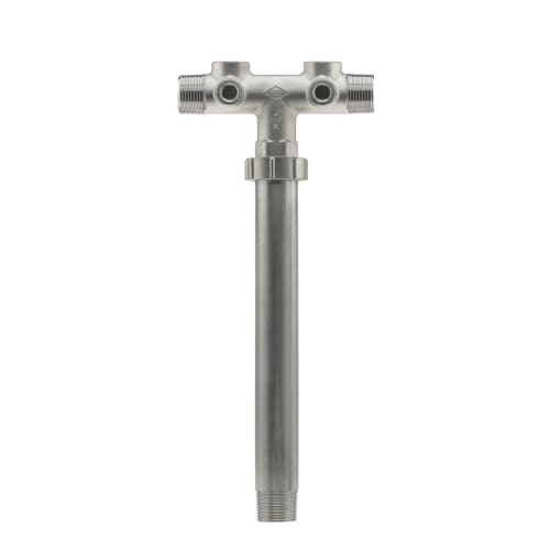 Boshart Industries 07ST-14X1-2U Union Tank Tee, 1 x 1 x 3/4 in Nominal, MNPT x MNPT x FNPT End Style, 304 Stainless Steel, Import