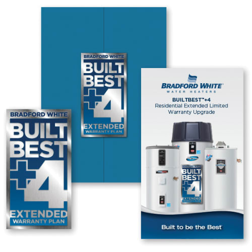 Bradford White® BUILTBEST™ 415-53337-01 Warranty Upgrade Kit, 4 Years Extended Limited Warranty Plan, Domestic