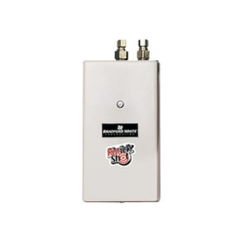 Bradford White® KwickShot® EFC-8300-2-S-10 Flow Controlled Electric Tankless Water Heater, 208 VAC, 8300 W, 1 ph, 100 to 140 deg F, 1/2 in Compression Water