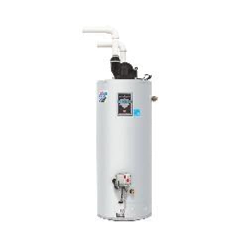 Bradford White® Defender Safety System® RG2PDV50H6N Gas Water Heater, 60000 Btu/hr Heating, 48 gal Tank, Natural Gas Fuel, Power Direct Vent, 65 gph at 90 deg F Recovery, Ultra Low NOx: No, Domestic