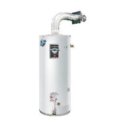 Bradford White® Defender Safety System® RG2DV50H6N-FLX Gas Water Heater, 50000 Btu/hr Heating, 48 gal Tank, Natural Gas Fuel, Direct Vent, 54 gph at 90 deg F Recovery, Ultra Low NOx: No, Domestic