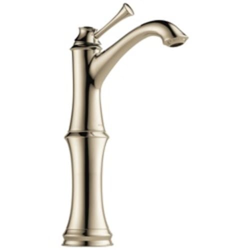 Brizo® 65105LF-PN Baliza® Vessel Lavatory Faucet, 1.5 gpm, 9-45/64 in H Spout, 1 Handle, Grid Strainer Drain, Polished Nickel, Import, Commercial